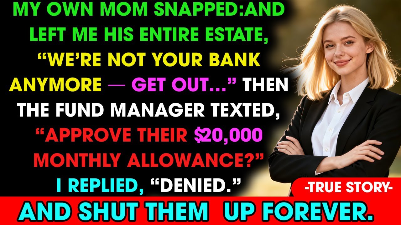 My Mom Yelled: “Not Your Bank Anymore, GET OUT.” At Our Final Dinner — So I Did What Nobody Expected