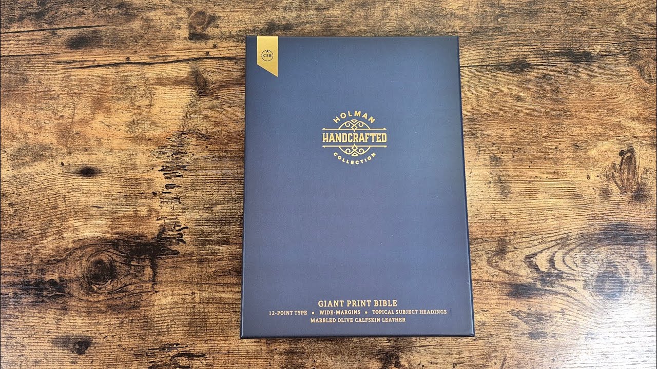 CSB Handcrafted Giant Print Wide Margin Bible