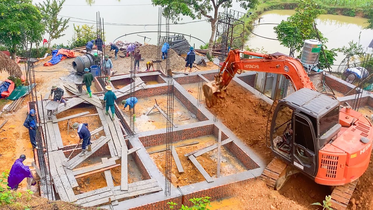 Building New House Design in 2026: From Solid Foundation to Reinforced Concrete Pillars.