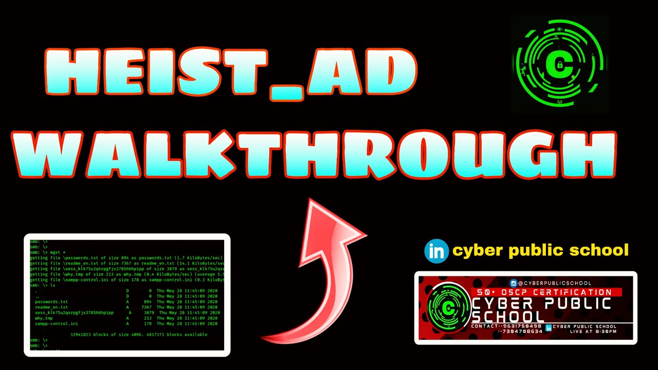 heist active directory walkthrough (without metasploit) #oscp