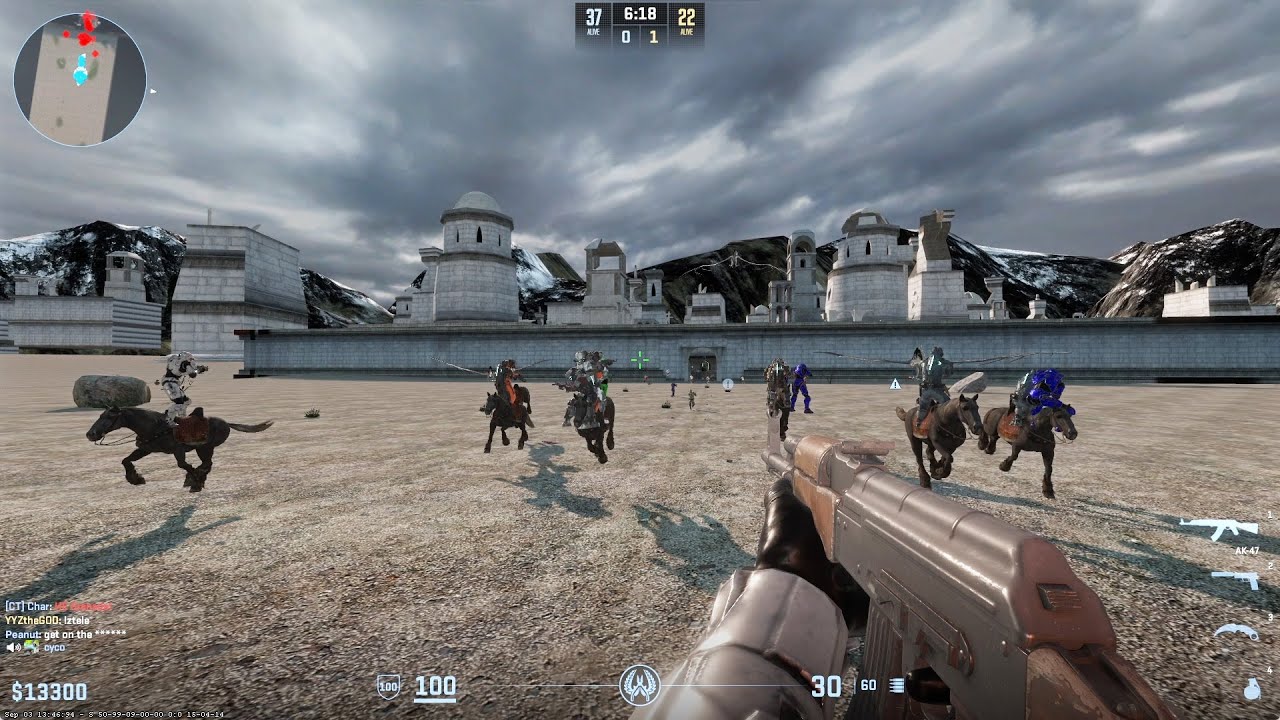 CS2 Zombie Escape ze_lotr_minas_tirith_p (All Normal Stages) On GFL Server