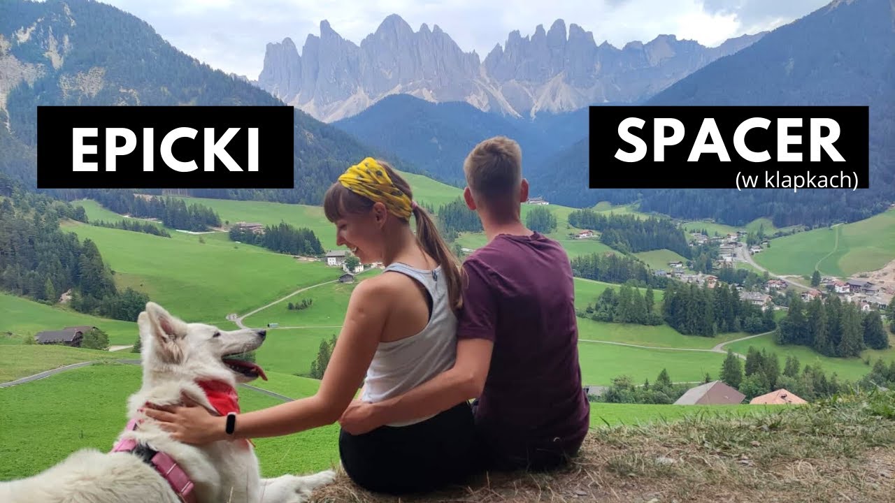 W klapkach przez Dolomity 😆 Spacer po Santa Maddalena | Włochy z psem  | biały owczarek szwajcarski