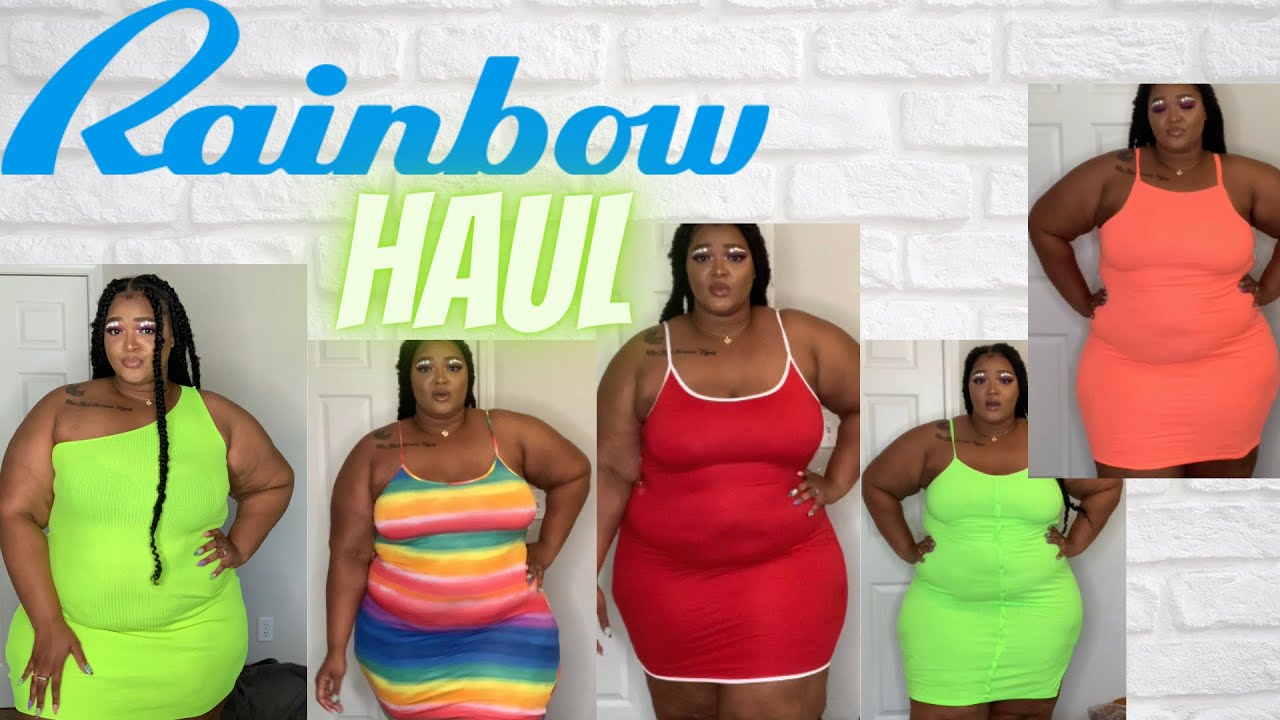 PLUS SIZE RAINBOW HAUL| SUMMER DRESSES