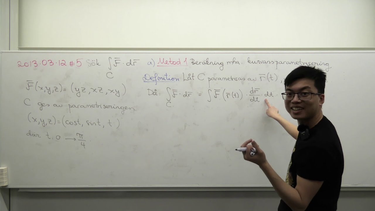Crash course i Flervariabelanalys VT20 (10 av 15): Kurvintegraler och konservativa vektorfält