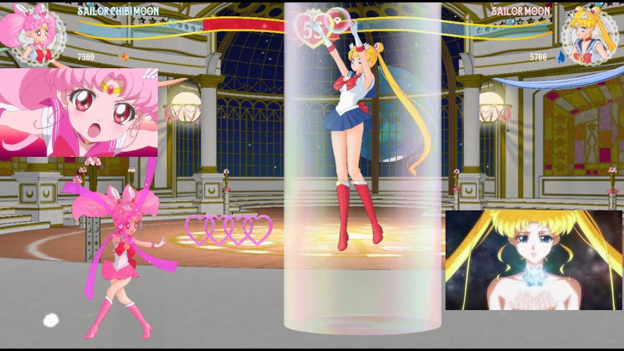 Sailor Moon VS Sailor Chibi Moon - The Moon Palace Game