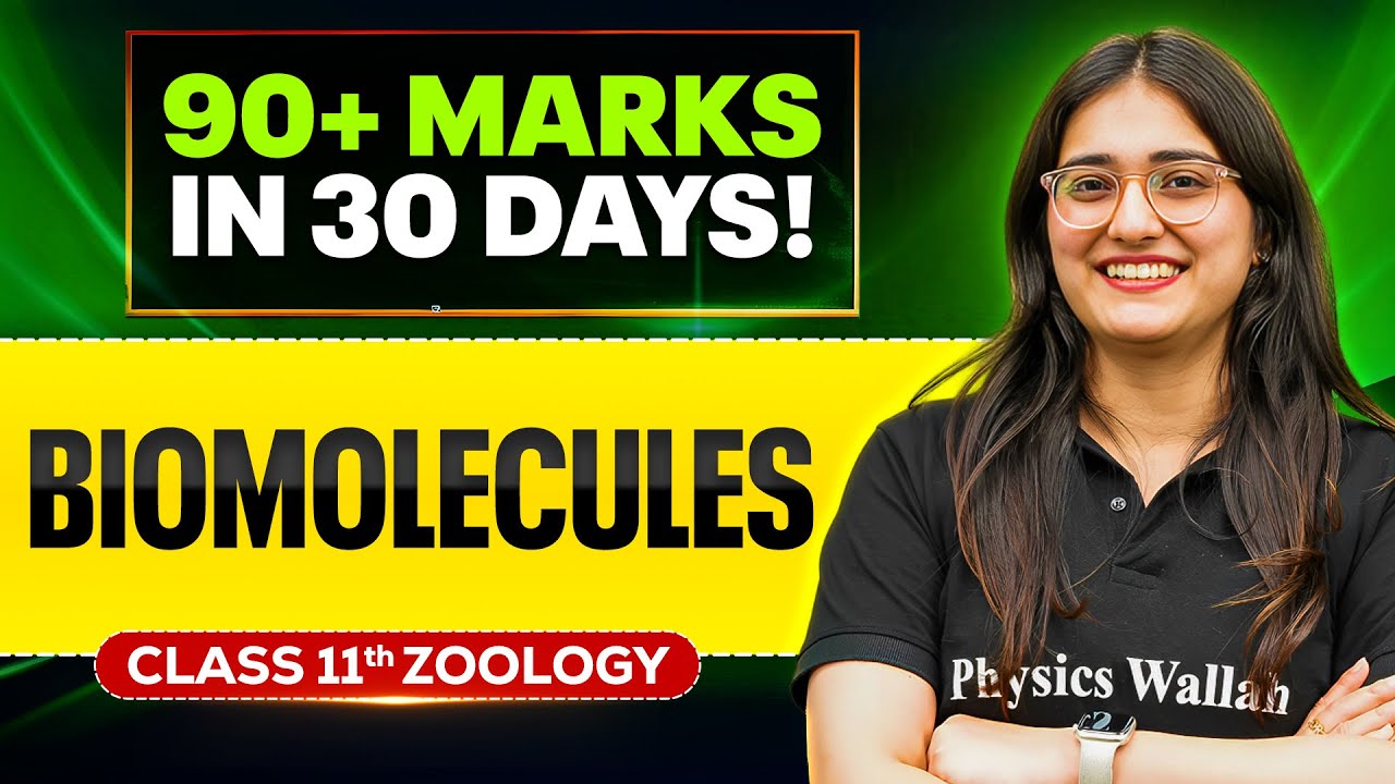 Biomolecules Class 11 Biology One Shot | Complete Revision + MIQ By Aarushi Ma'am | FATEH 2026