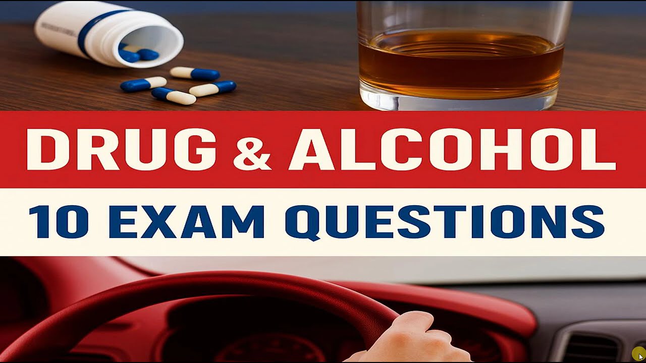 🚫 Drug & Alcohol Awareness: 10 Exam Questions to Help You Pass the Test ✅| Best Driving Academy