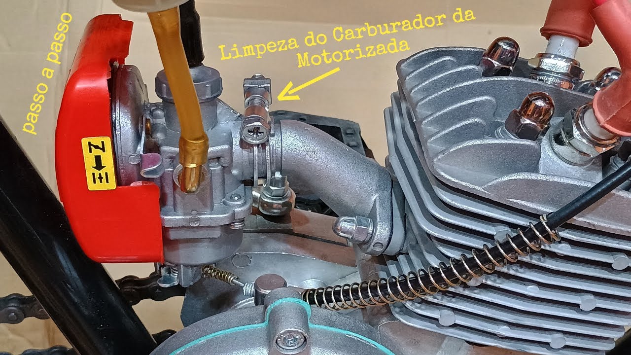 Limpeza do Carburador da Motorizada passo a passo