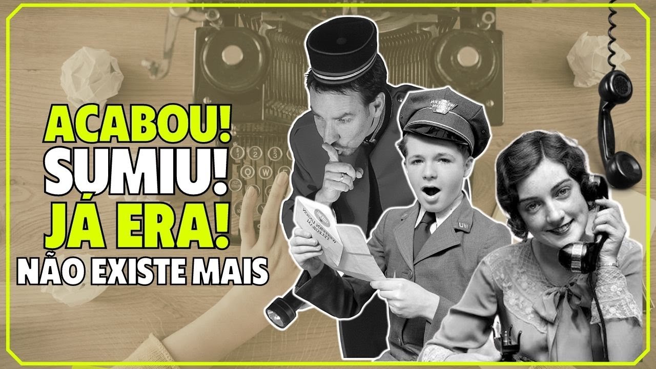 🚫10 PROFISSÕES ANTIGAS  e muito comuns no SÉCULO XX que não existem mais