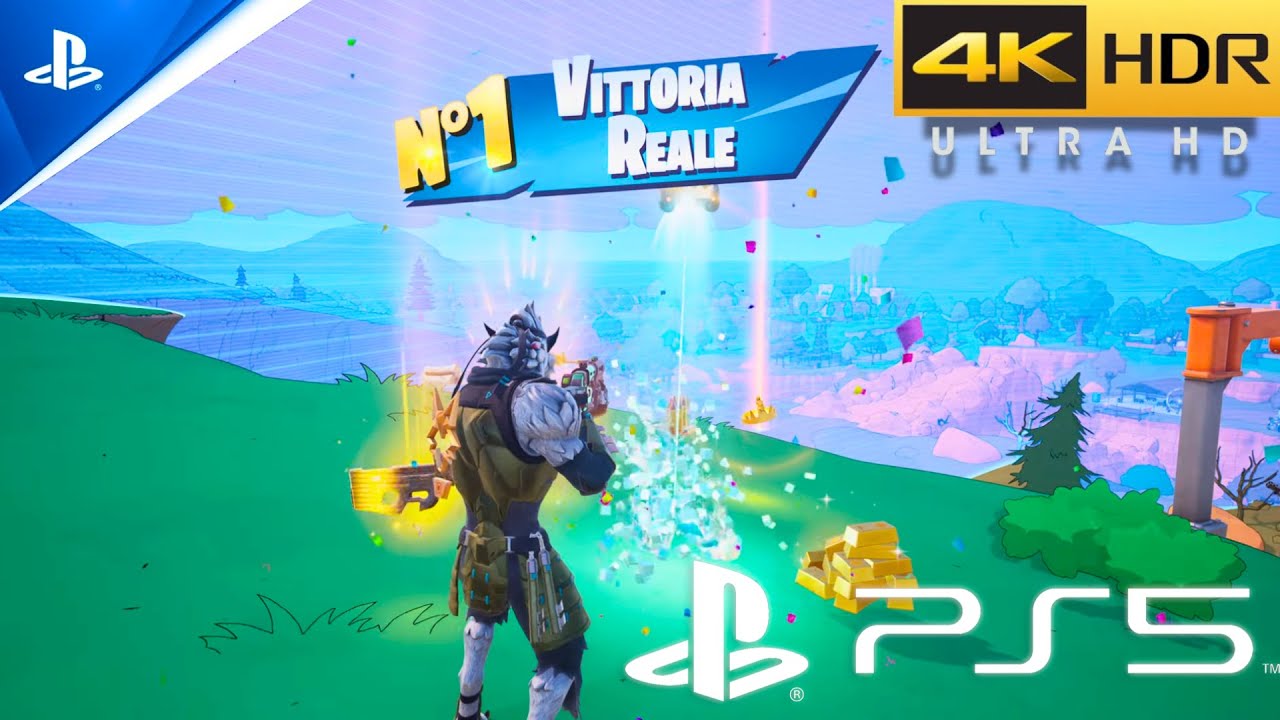 FORTNITE (PS5) 4K 60FPS 🥇 Prima Vittoria Mappa SIMPSON - Atterro a casa di HOMER DE EH HI OH OH ❗️