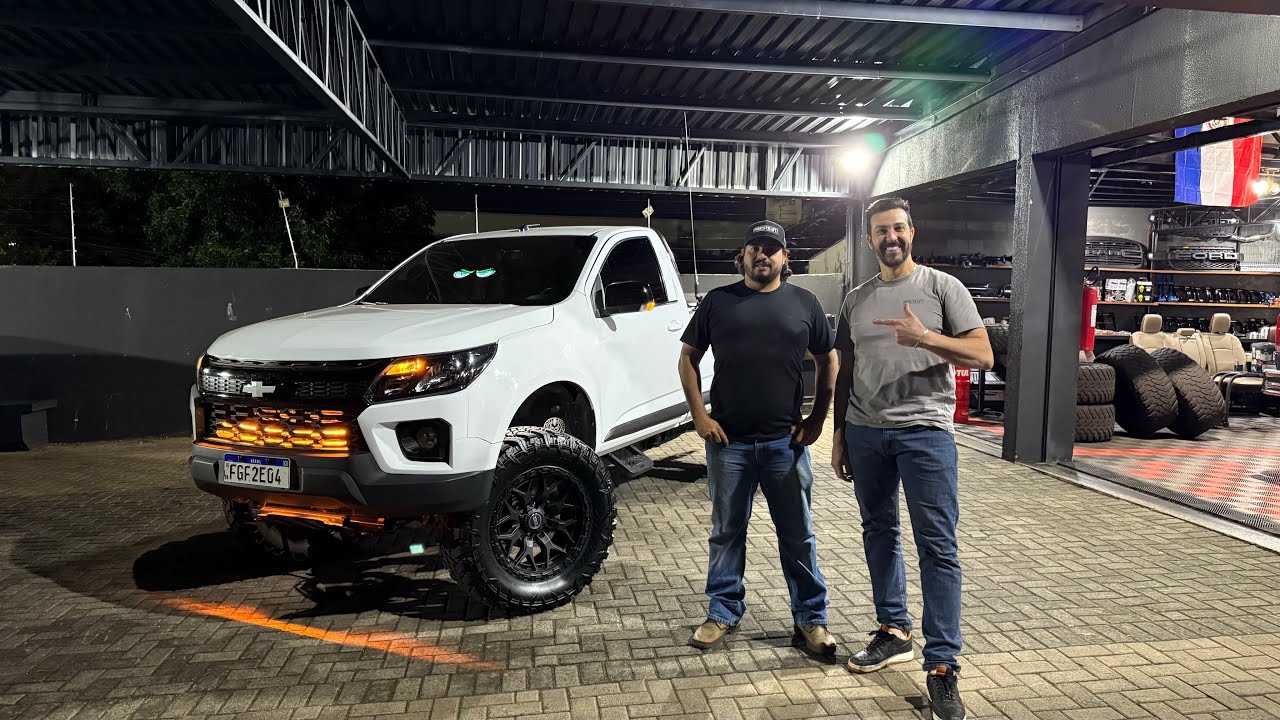S10 2013 CABINE SIMPLES REMODELADA COM 1,5” DE LIFT DE SUSPENSÃO E 4” DE BODY LIFT 