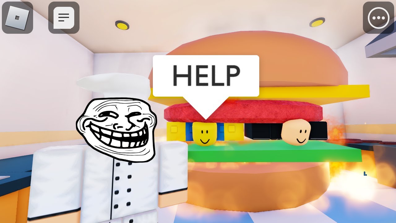 АДМИНСКИЙ ТРОЛЛИНГ в Roblox Готовим бургеры (смешные моменты) #3