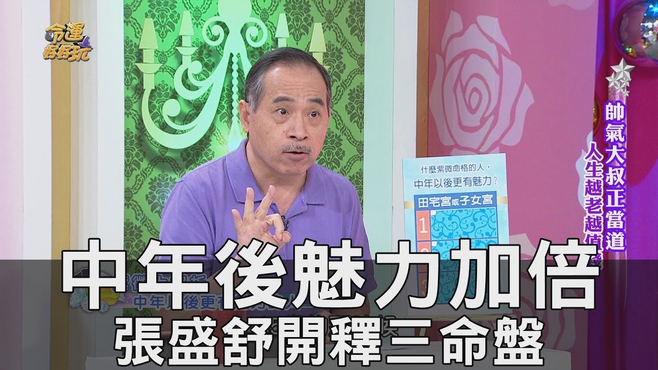 【精華版】中年後魅力加倍 張盛舒開示三命盤