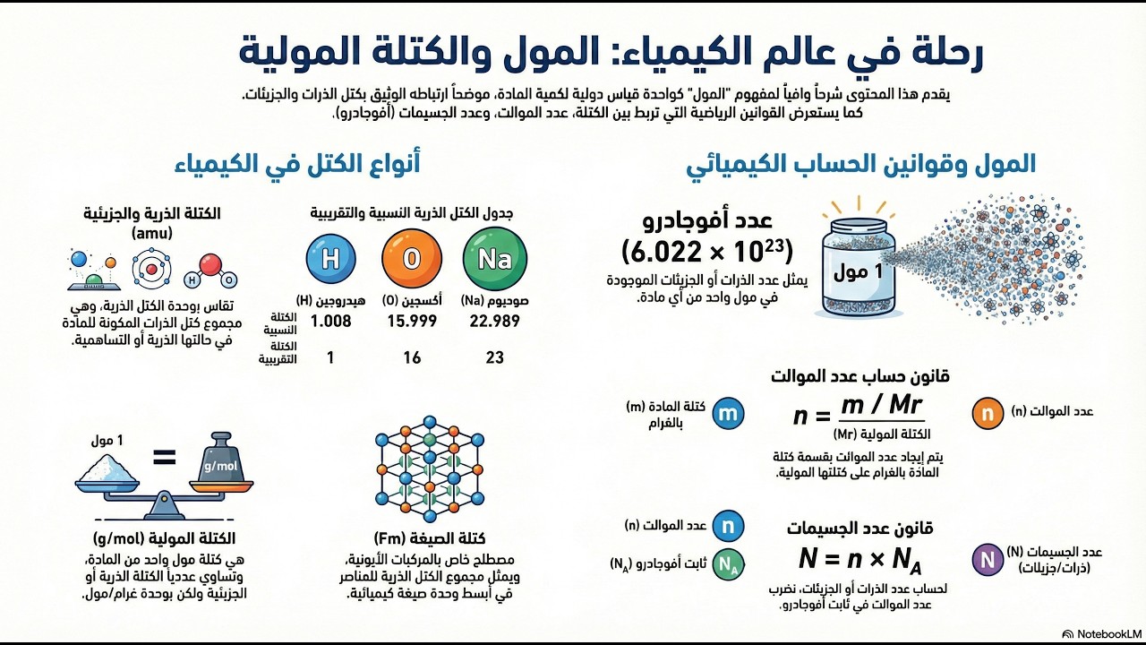 المول والكتلة المولية 10 4 2