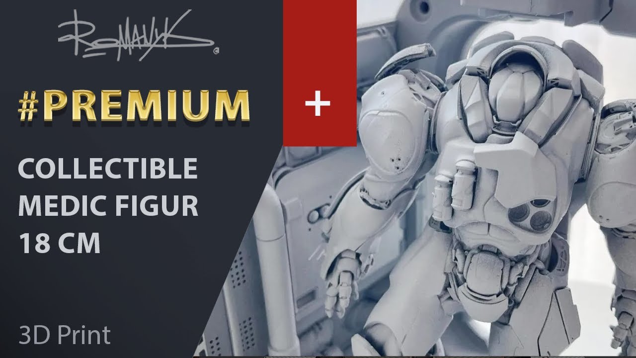 Limited Edition Mecha Medic Figure &ndash; Premium Handcrafted Sci-Fi Collectible Unboxed