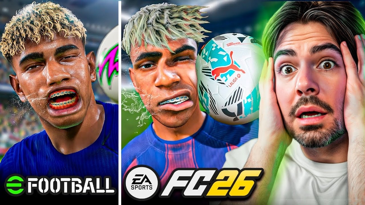 FC 2026 OU EFOOTBALL 26!? QUAL TEM O MELHOR GRAFICO, ANIMAÇÃO E ETC.