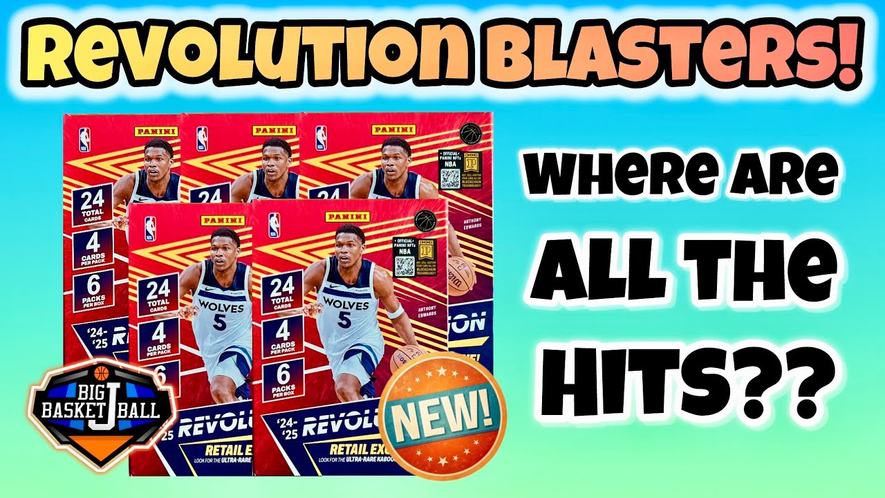 *FIRST LOOK!* 2024-25 Panini Revolution Basketball Blaster Box Break x5 - Where Are All The Hits??