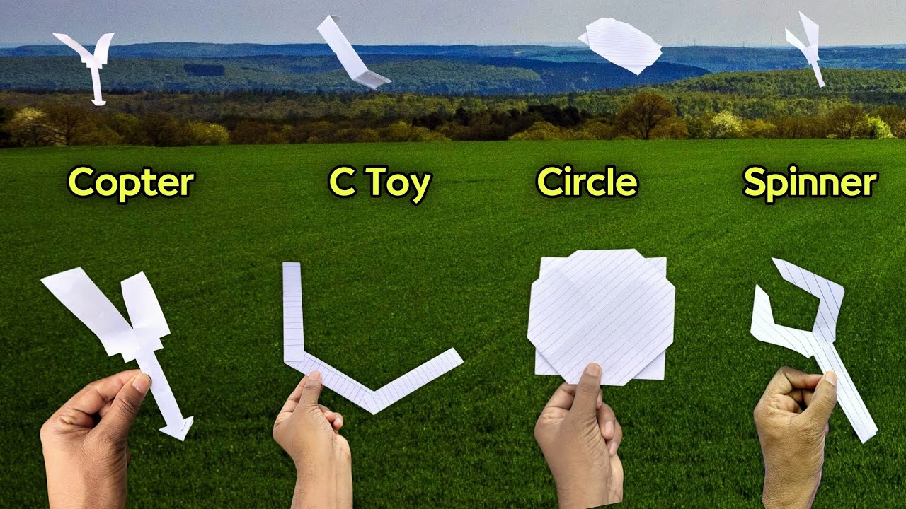 top 4 flying helicopter,  best 4 notebook flying toy, new flying 4 helicopter toy, all flying papers