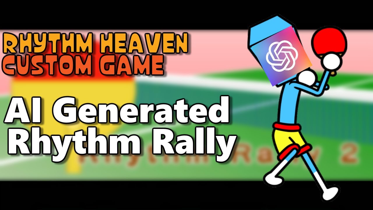 AI Generated Rhythm Rally but it's a Custom Game