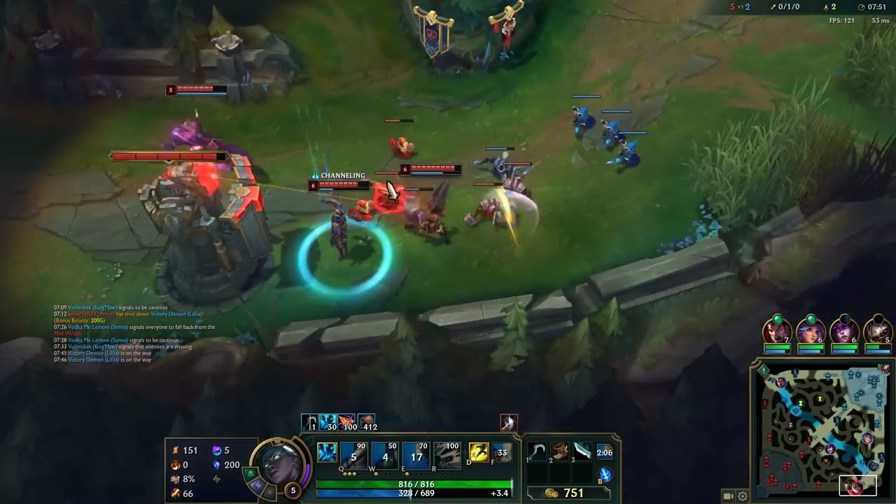 League Of Legends Ft Senna On Support (Game 4012 Patch 13.9)