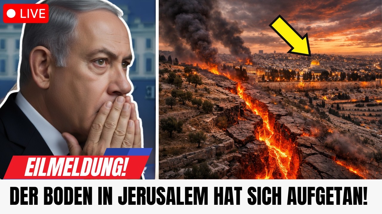 SACHARJA 14:4 ERFÜLLT SICH JETZT - DER ÖLBERG SPALTET SICH.