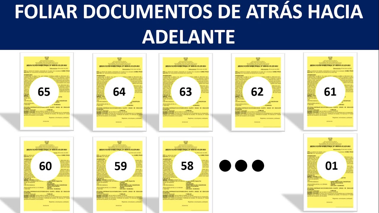COMO FOLIAR DOCUMENTOS DE ATRAS HACIA ADELANTE BIEN EXPLICADO
