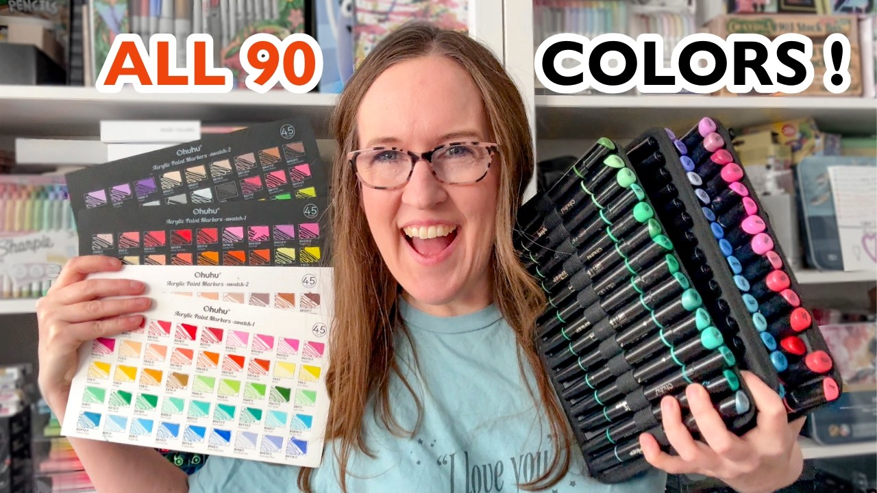 Самый большой набор на сегодняшний день! Все акриловые маркеры Ohuhu 90 Dual Tip Acrylic Kakaako:...