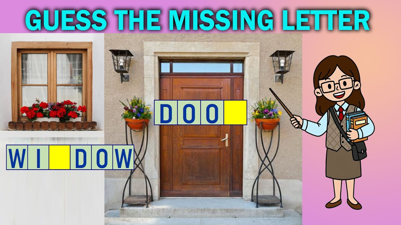 Guess the Missing Letter | Home Objects Vocabulary | Fun Kids Learning Game