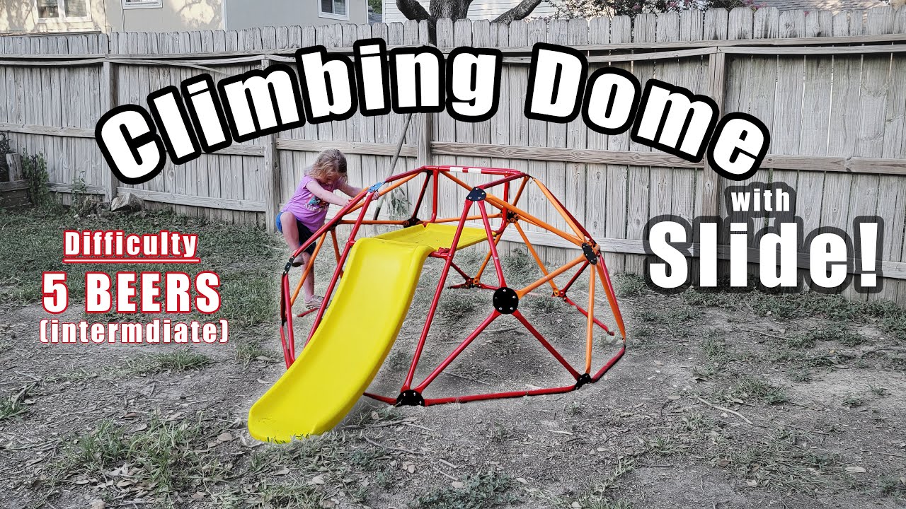 Kids Climbing Dome with Slide - Assembly