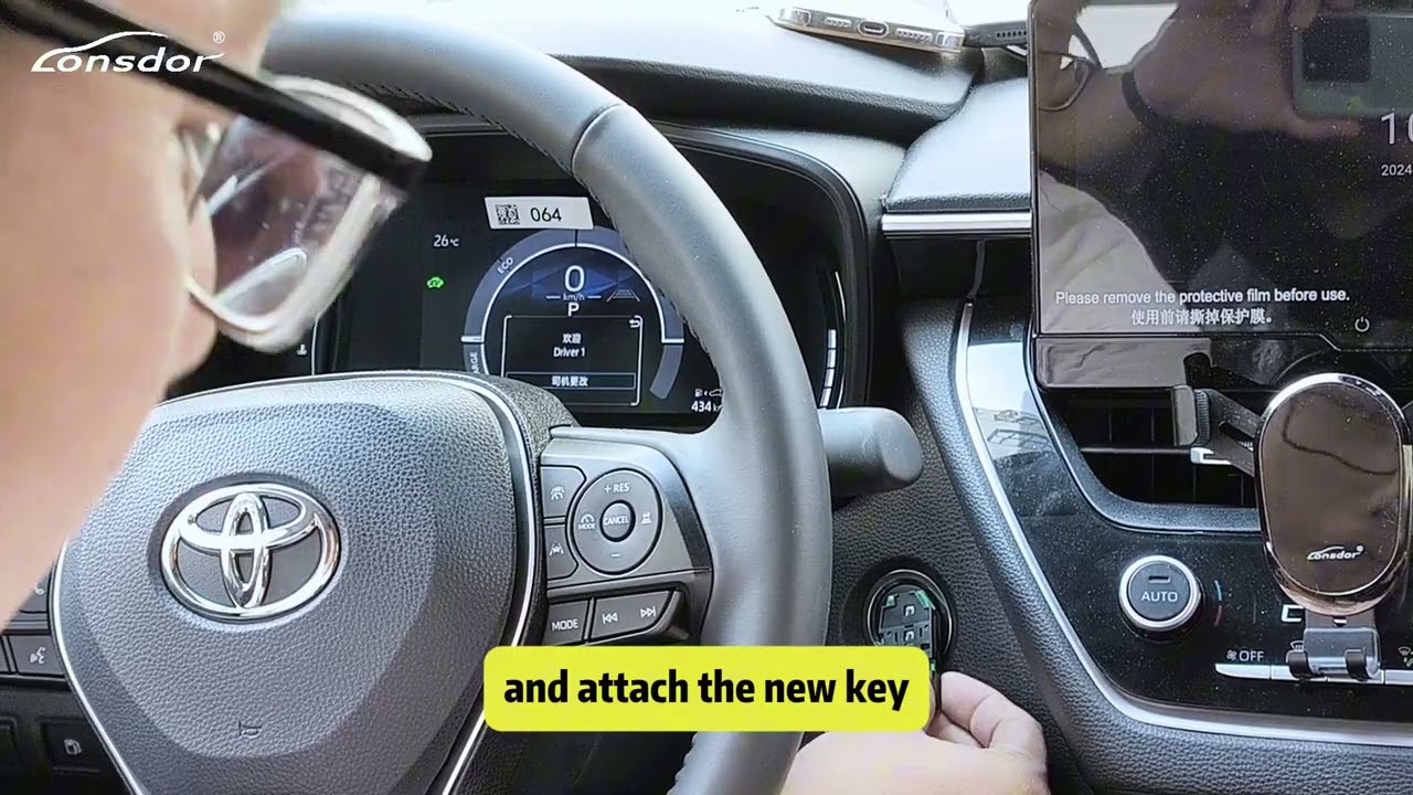 Lonsdor Toyota 4A smart key LT30-01 with 2024 Corolla Real Car Test