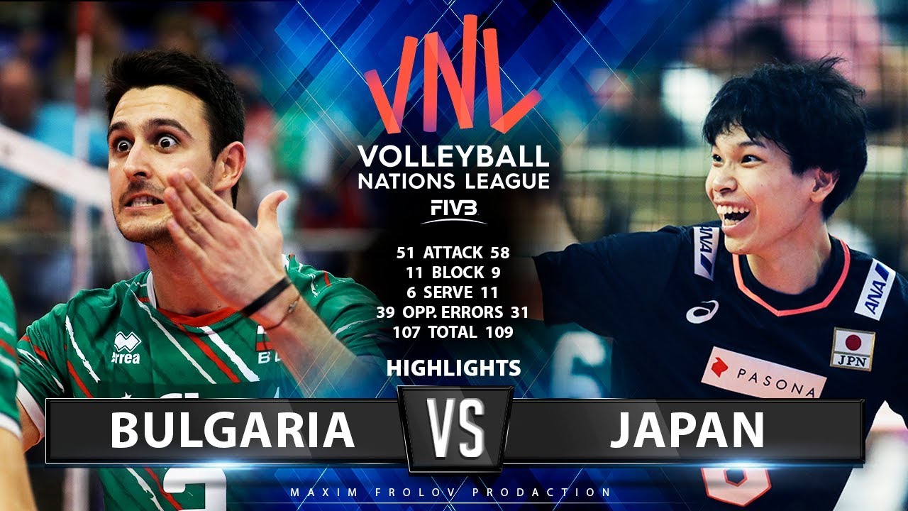 Bulgaria vs Japan | Highlights Men's VNL 2019