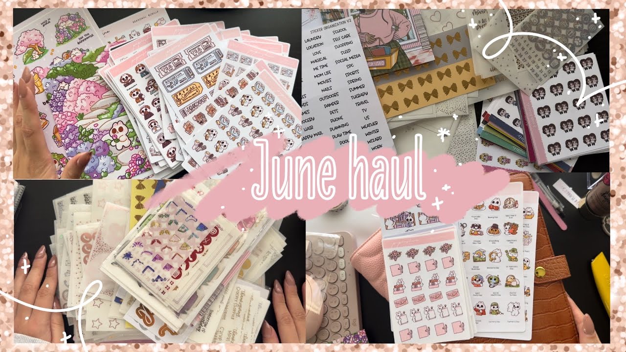 Stickers haul time. ScribblePrintsCo & PaperShire. June 2025