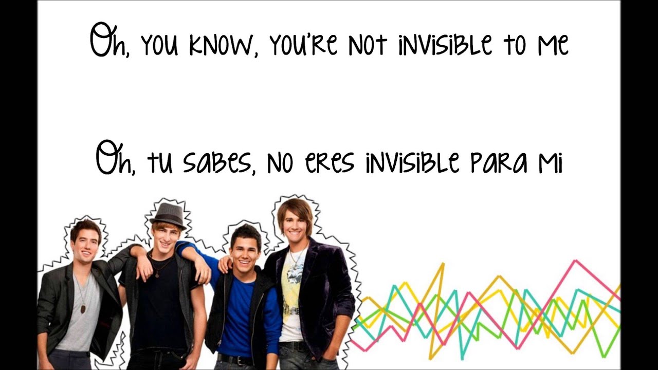 Big Time Rush - Invisible Inglés/Español