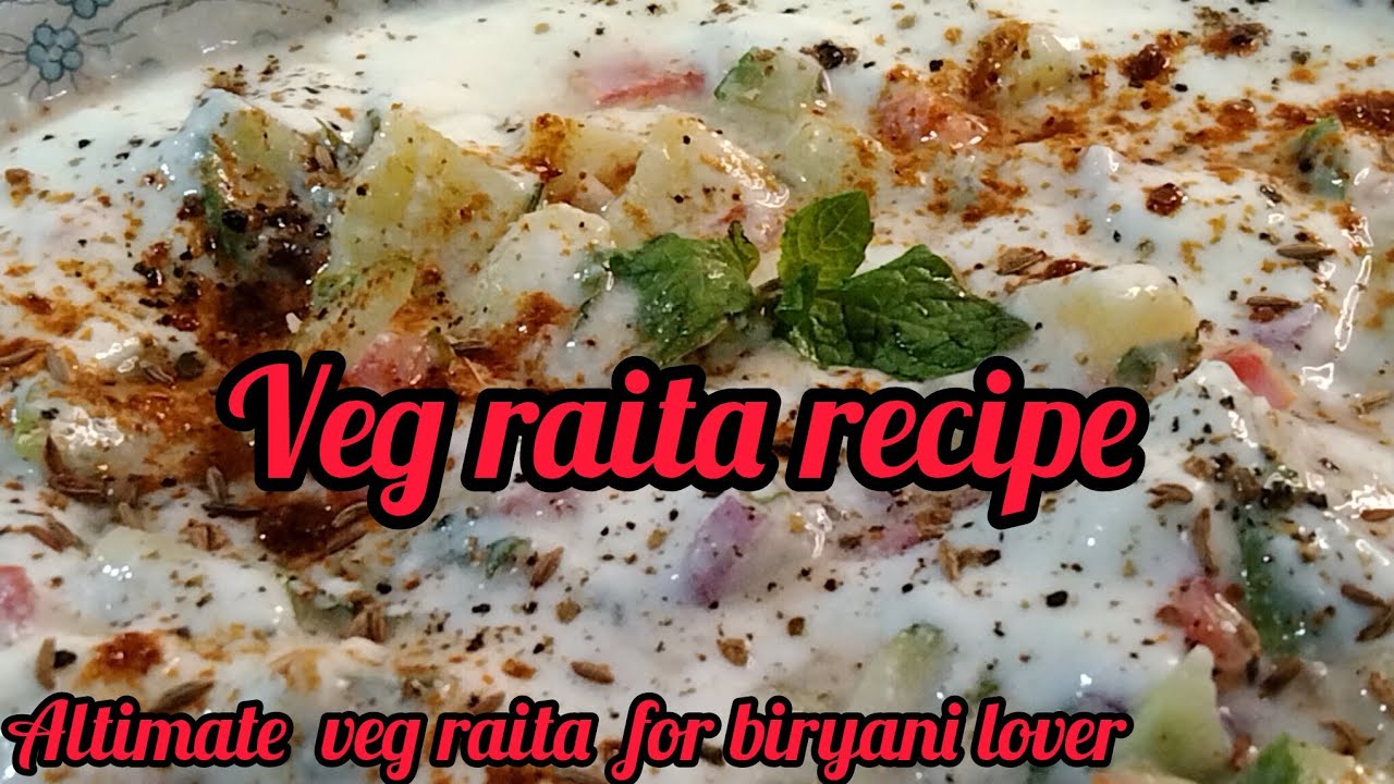 Easy veg raita recipe |raita for biryani |mix vegetable recipe| pulao raita recipe 