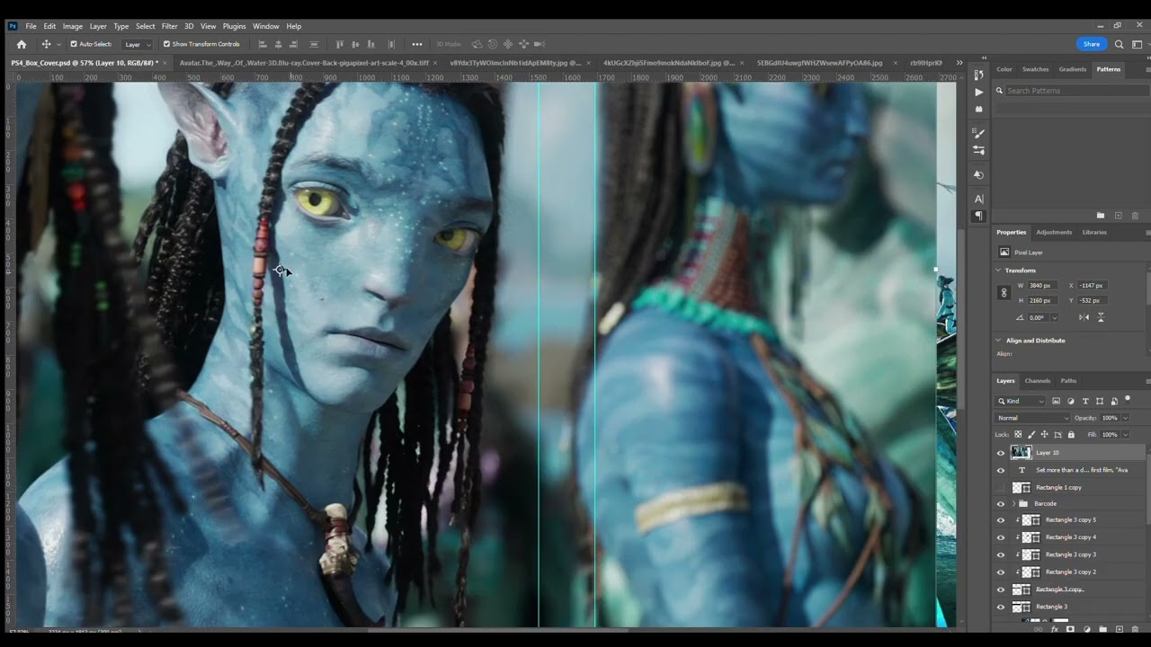 Making Custom Bluray Cover for Avatar The Way of Water