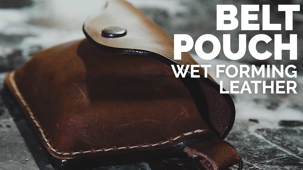 Creating a wet molded leather pouch with no purpose.