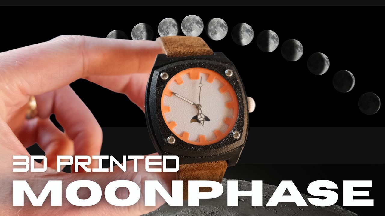 3D Printed Moonphase Watch