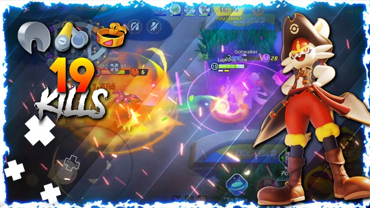 Pokemon Unite Ranked Gameplay.chinderace S+ Tier Build