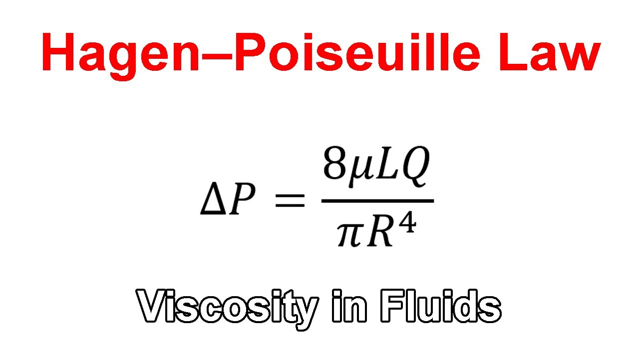 Hagen-Poiseuille Law (Equation and Practice Problems)