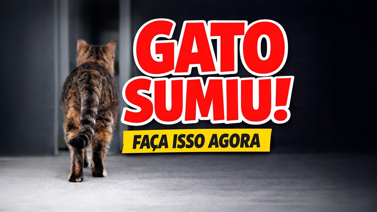 Se o Seu Gato Fugiu Faça Isso Antes Que Seja Tarde.