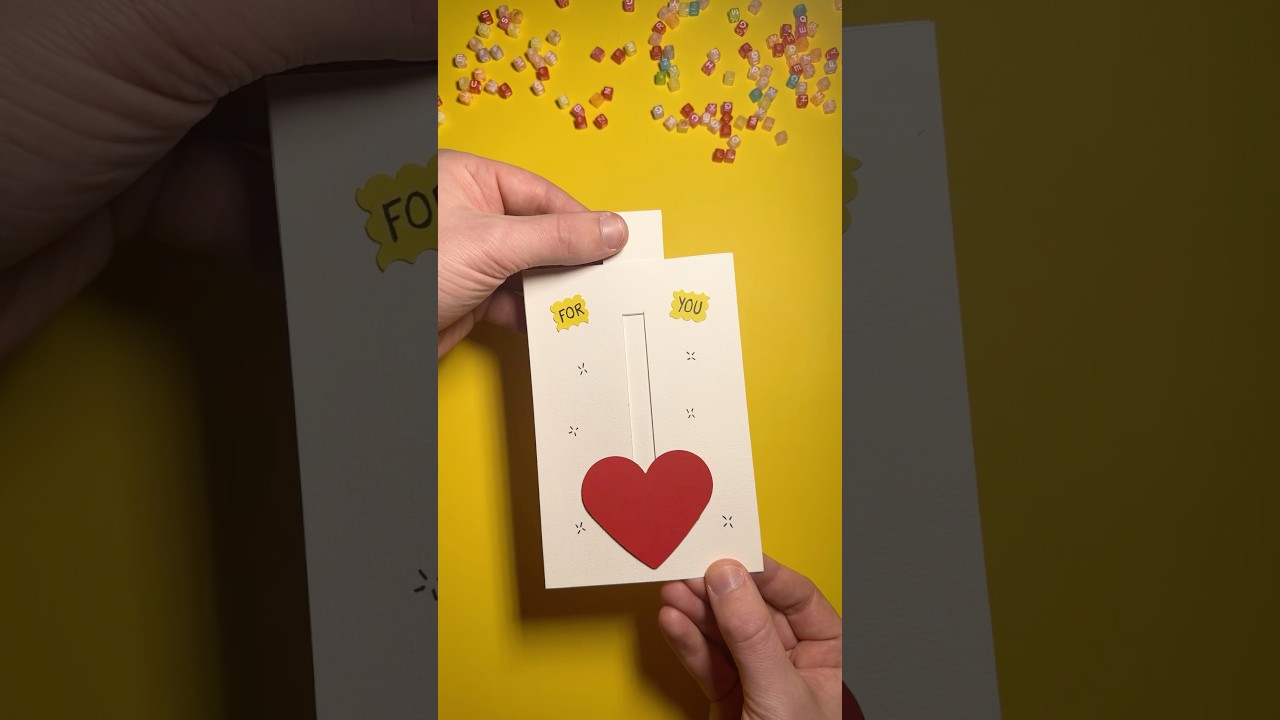 DIY Paper Gift Card | I love you! ❤️ #diy