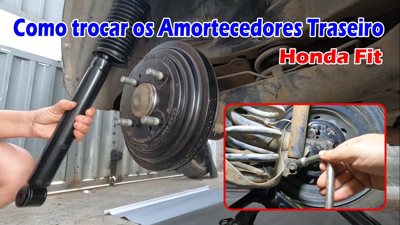 Troca dos Amortecedores Traseiro Honda Fit [ Passo a Passo ]