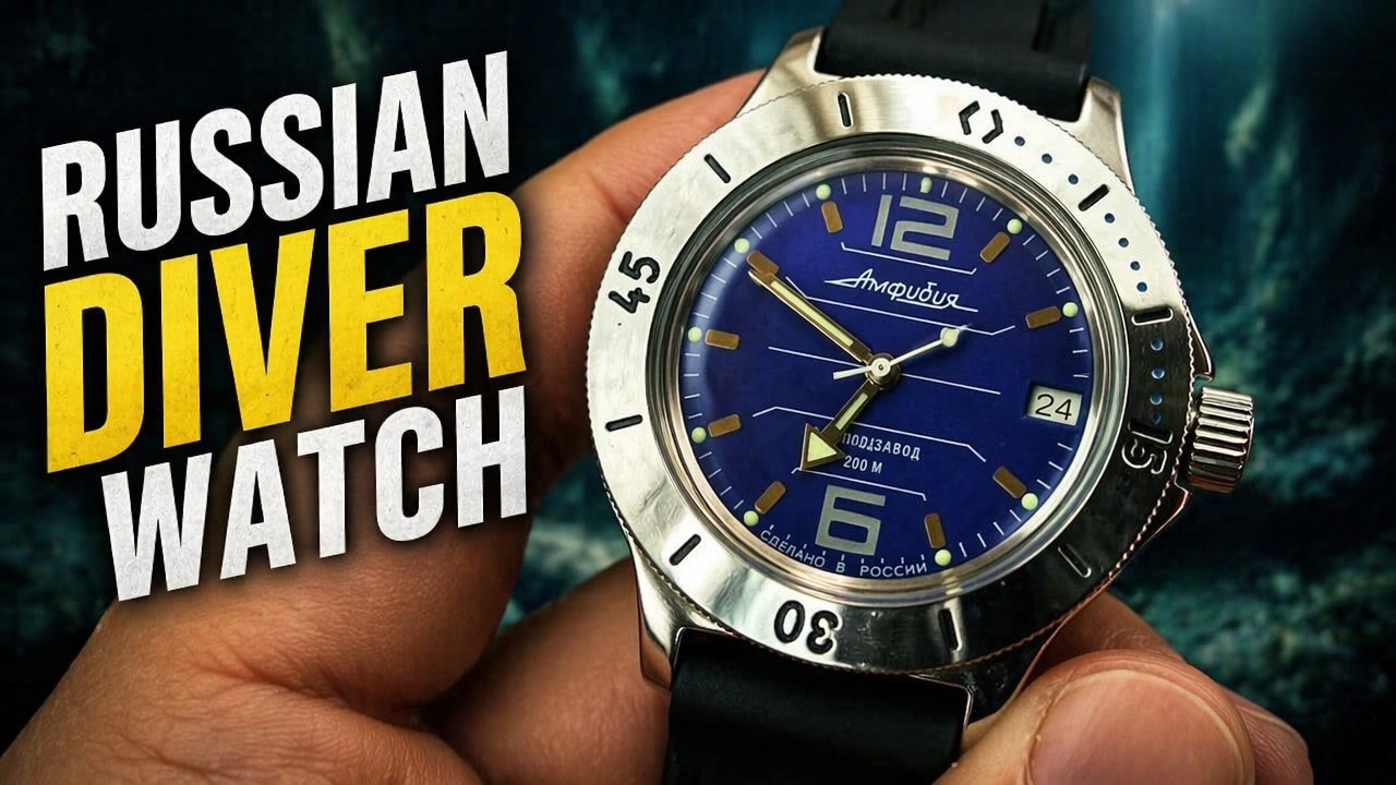 Vostok Amphibian Military Russian Automatic Diver Watch Scuba Dude Review