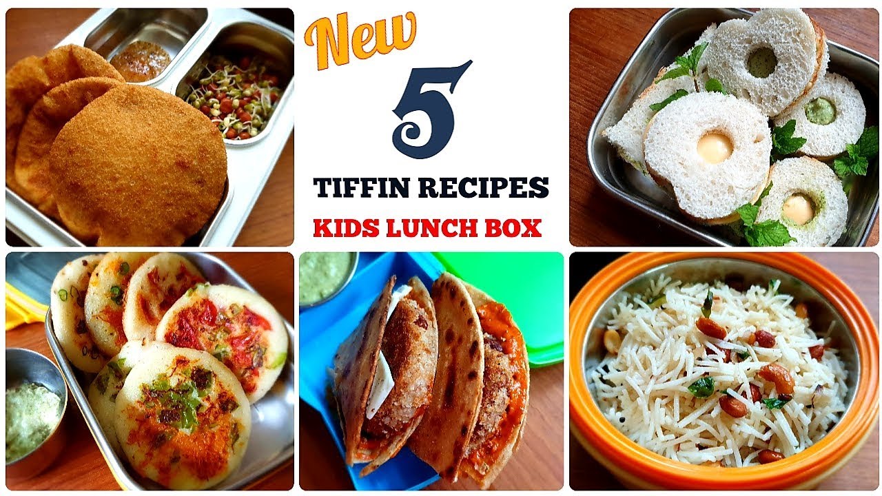 5 Tiffin ideas for kids | Lunch box Ideas|Sandwich |Tacos |Vermicelli |Aloo ki kachori | Tiffin Idea