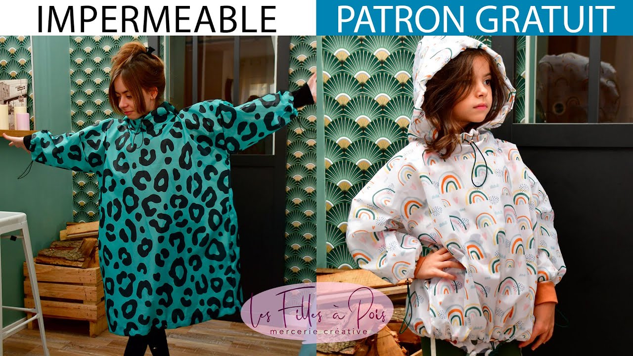 Se coudre un kway imperméable facile - patron gratuit