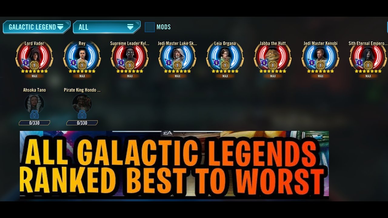 Ranking all Galactic Legends for 2026