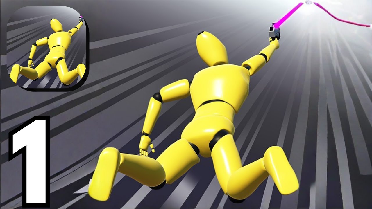 Grapple Hook Hero : Zip Action - Gameplay Walkthrough Part 1 Guide New Update Review (Android ios)