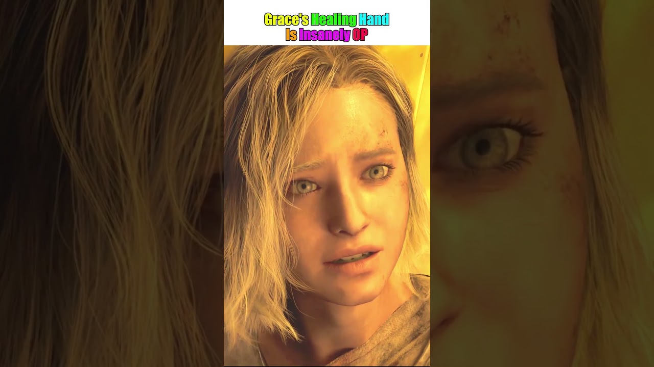 Grace's Healing Hand Is Insanely OP! #residentevilrequiem #residentevil #re9