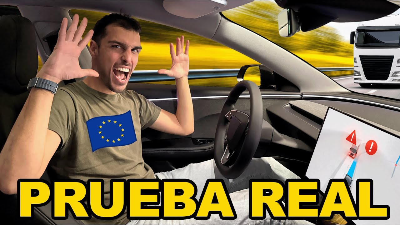 ME SUBO al PRIMER TESLA AUTÓNOMO (FSD) en EUROPA 🇪🇺 | EN TRÁFICO ABIERTO |