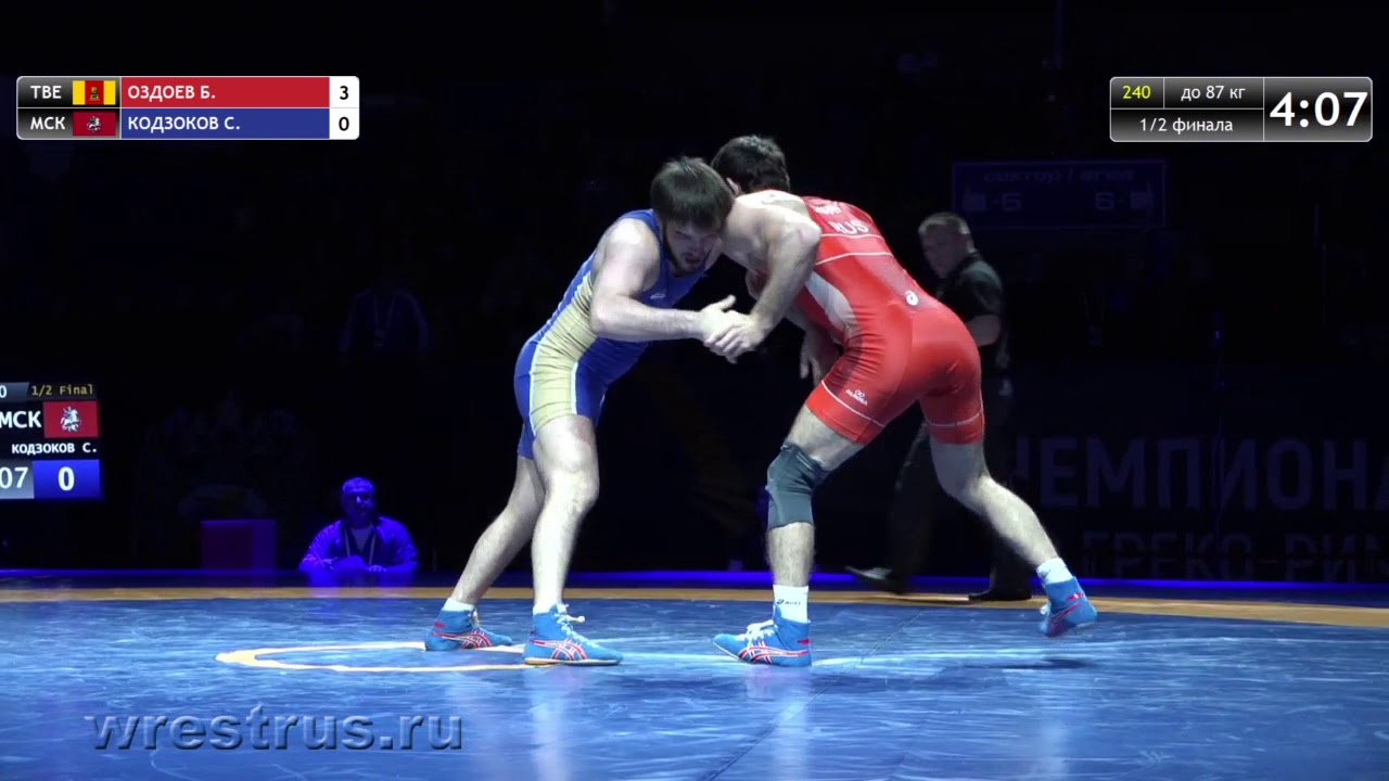 87 кг. 1/2 финал. Бекхан ОЗДОЕВ - Сосруко КОДЗОКОВ